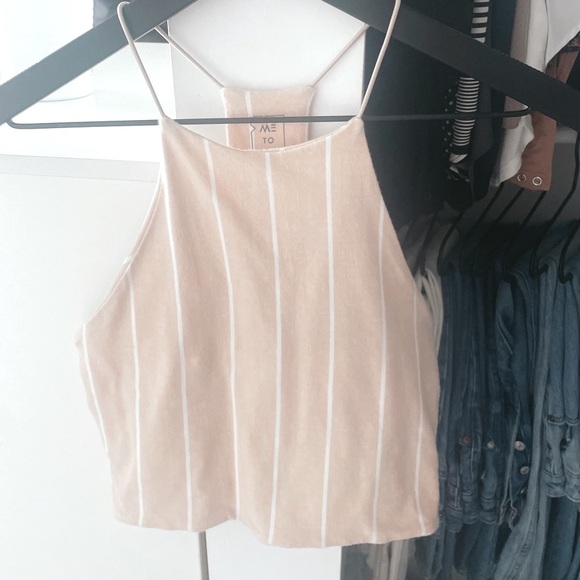 High Neck Cropped Tank - Picture 2 of 3